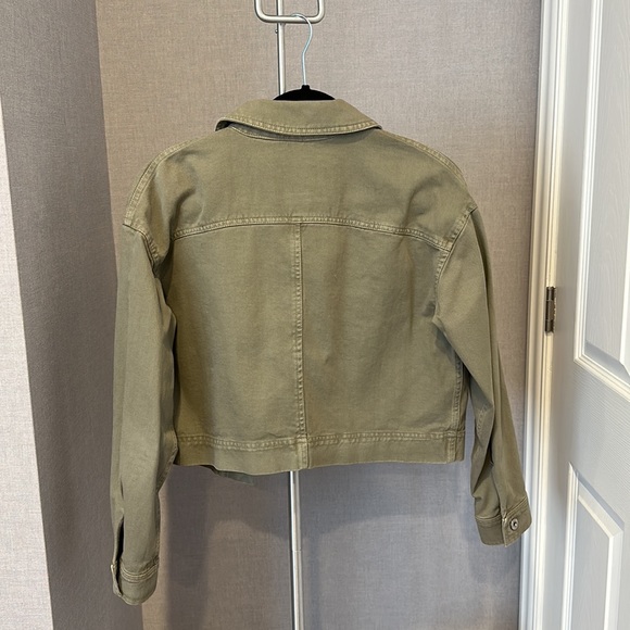Zara green denim jacket - Picture 2 of 2